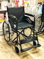 Commode Wheelchair Powder Coated Black Edition With Safety Belt - Image 2