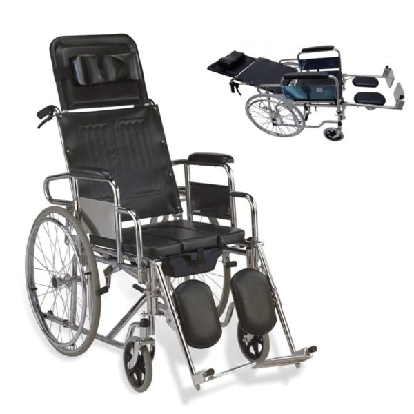 Full Option Commode Wheelchair (Reclining Wheelchair)