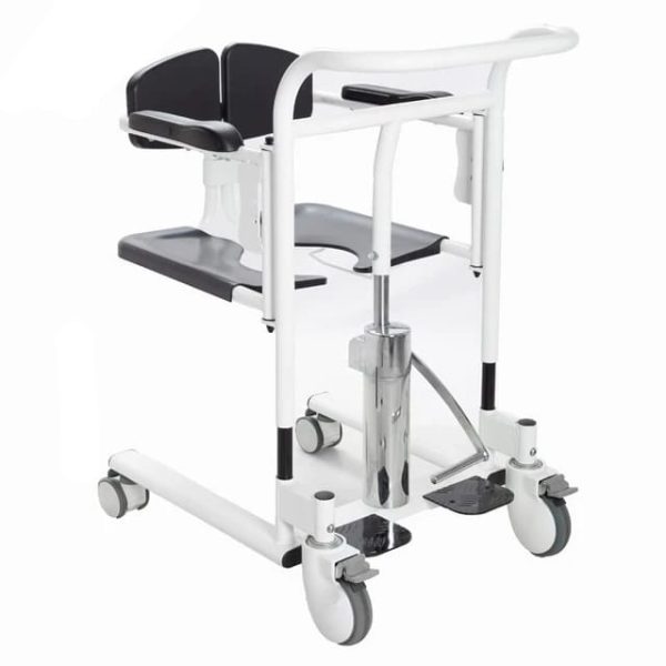 Patient Transfer Wheelchair With Commode